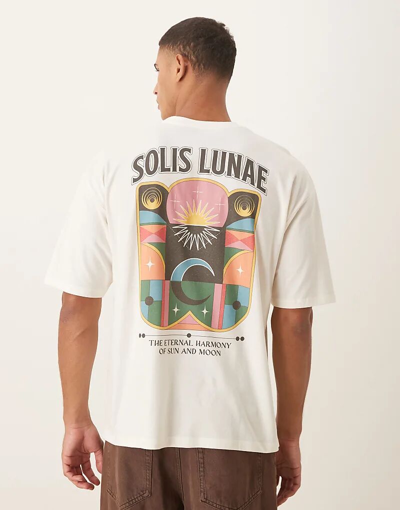 Свободная футболка ASOS DESIGN с небесным принтом кремового цвета, Бежевый, Свободная футболка ASOS DESIGN с небесным принтом кремового цвета
Свободная футболка ASOS DESIGN с небесным принтом кремового цвета, Бежевый, Свободная футболка ASOS DESIGN с небесным принтом кремового цвета