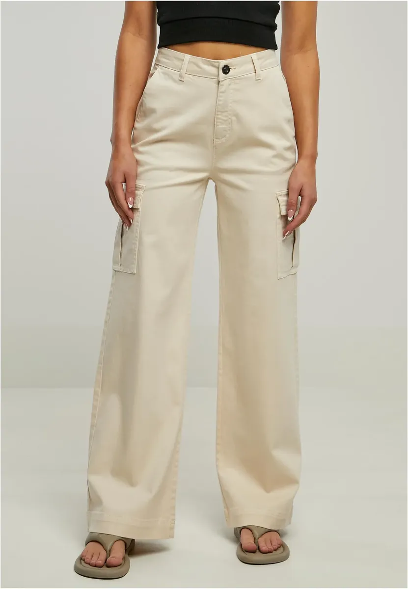 Брюки из ткани URBAN CLASSICS " Urban Classics женские" (1 шт.), белый 
Брюки из ткани URBAN CLASSICS " Urban Classics женские" (1 шт.), белый