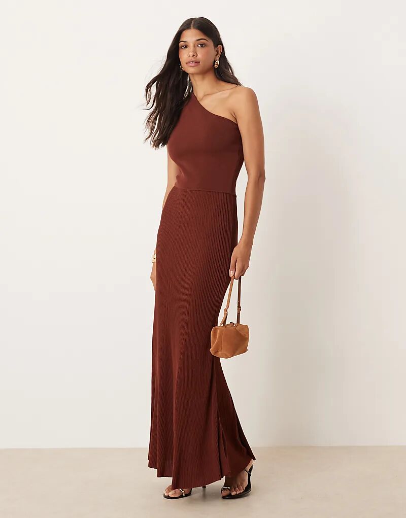 Трикотажное платье макси на одно плечо Mango бордового цвета
Трикотажное платье макси на одно плечо Mango бордового цвета