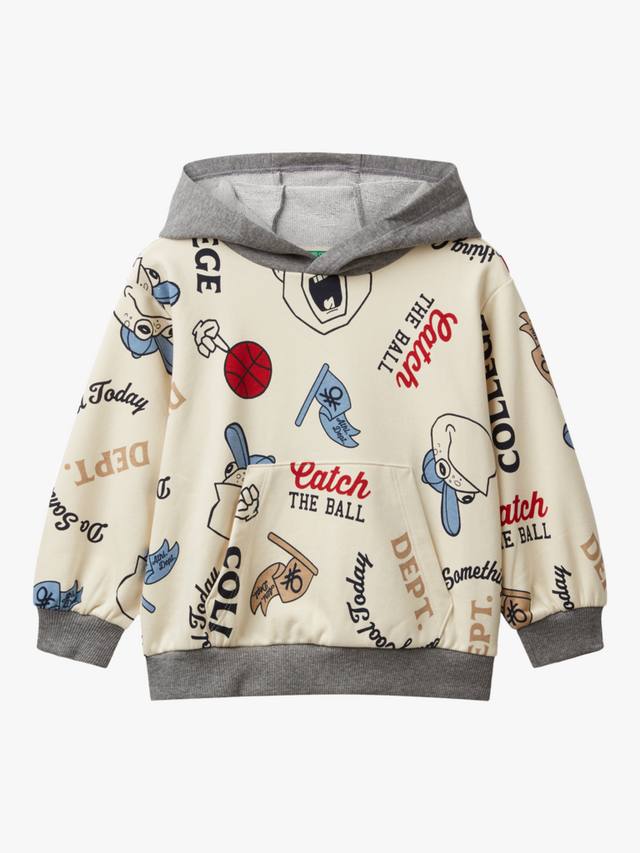 Детская толстовка с принтом из хлопка Benetton, Cream/Multi
Детская толстовка с принтом из хлопка Benetton, Cream/Multi