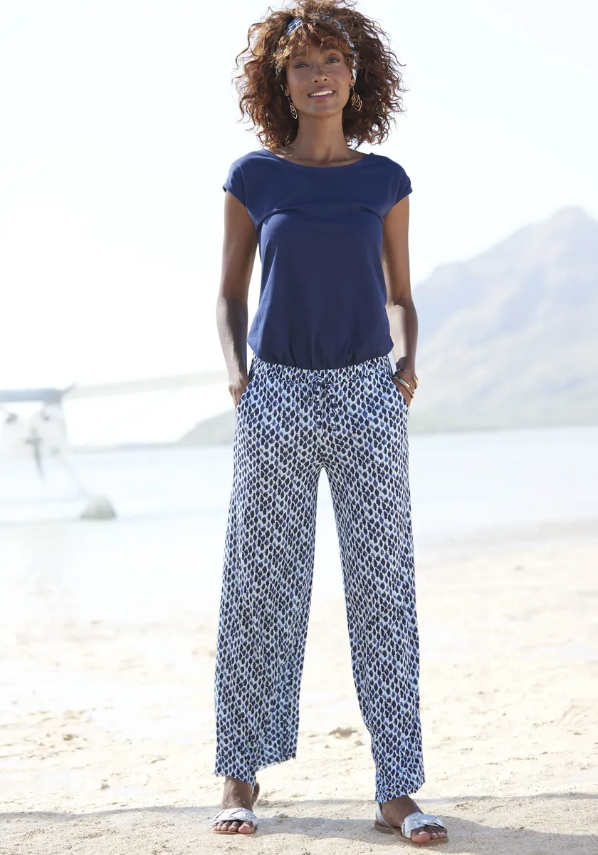 Комбинезон LASCANA, широкие штанины и карманы, летний комбинезон, образ 2-в-1, синий
Комбинезон LASCANA, широкие штанины и карманы, летний комбинезон, образ 2-в-1, синий