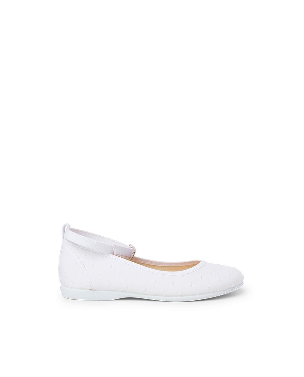 Балетки для девочки с браслетом плюмети Pisamonas, белый
Балетки для девочки с браслетом плюмети Pisamonas, белый