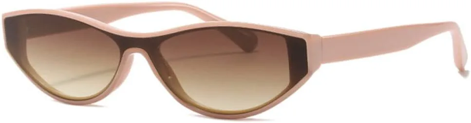 Модные маленькие цельные солнцезащитные очки для женщин в винтажном стиле «кошачий глаз», уникальные панк-очки с защитой от УФ-излучения UV400 generic, Pink-brown
Модные маленькие цельные солнцезащитные очки для женщин в винтажном стиле «кошачий глаз», уникальные панк-очки с защитой от УФ-излучения UV400 generic, Pink-brown