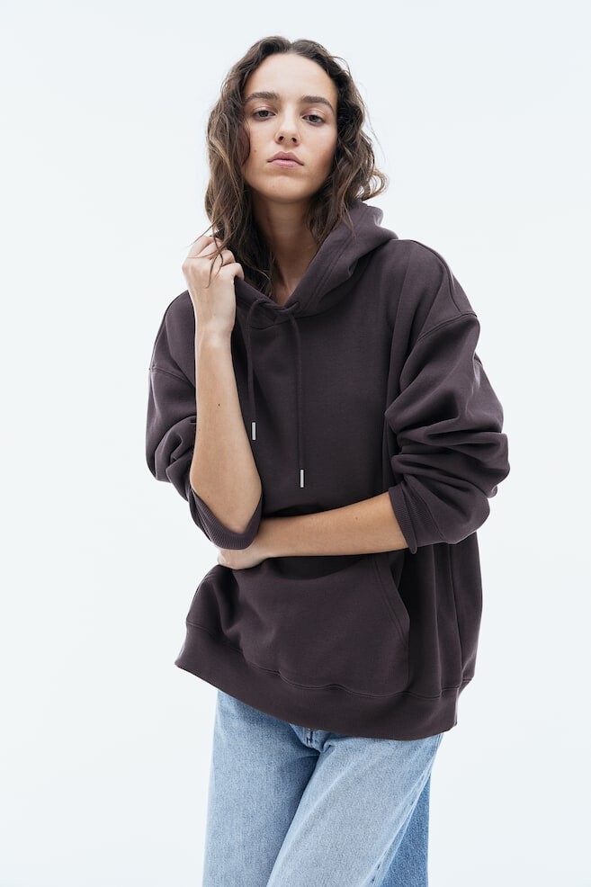Толстовка с капюшоном H&M, коричневый 
Толстовка с капюшоном H&M, коричневый