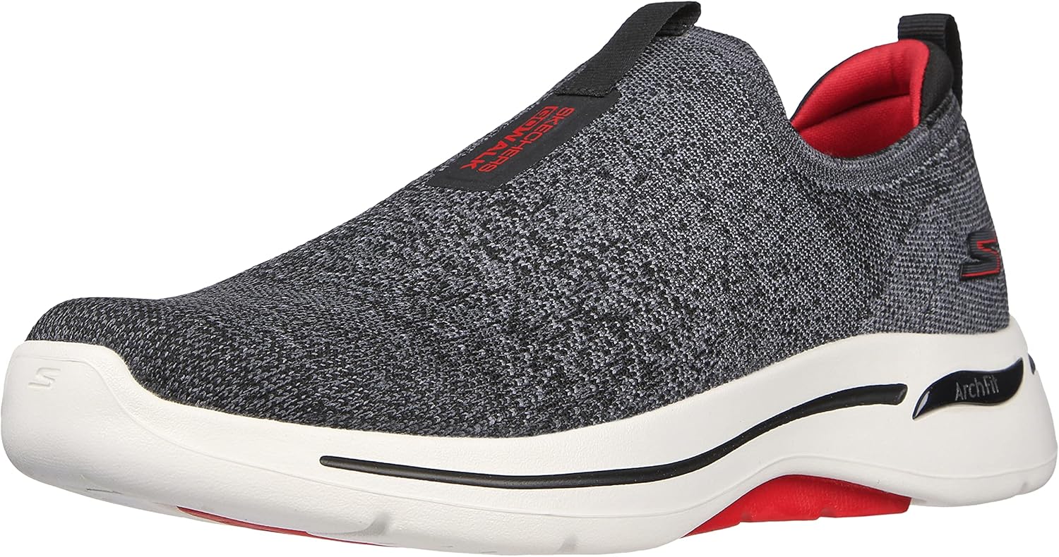 Мужские кроссовки Skechers GoWalk Arch Fit Stretch Fit слипоны для спорта и повседневной носки, черный/красный
Мужские кроссовки Skechers GoWalk Arch Fit Stretch Fit слипоны для спорта и повседневной носки, черный/красный
