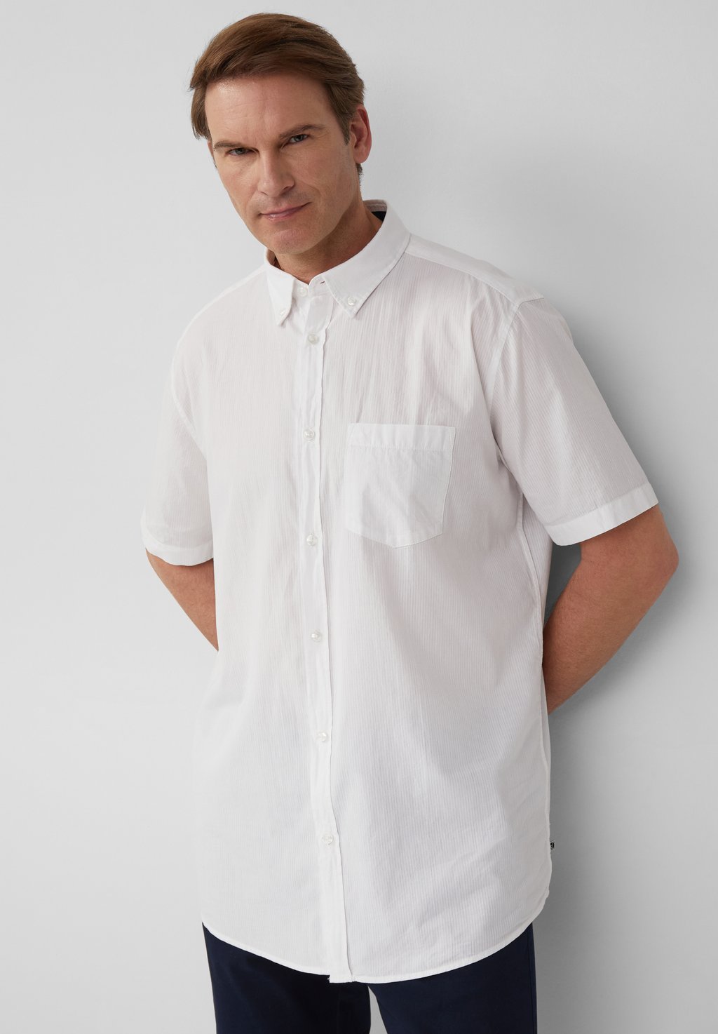 Рубашка KURZARM MIT WASCHUNG UND TAPE s.Oliver, белый
Рубашка KURZARM MIT WASCHUNG UND TAPE s.Oliver, белый