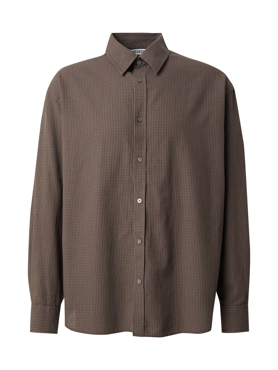 Рубашка на пуговицах Comfort fit WEEKDAY, Brown/Dark brown
Рубашка на пуговицах Comfort fit WEEKDAY, Brown/Dark brown