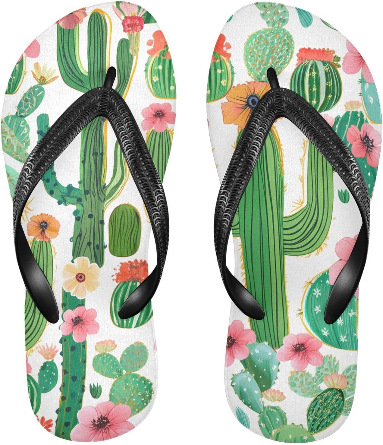 Шлепанцы для пляжа, душа, летние тапочки из резины с нескользящей подошвой в виде цветущего кактуса, для женщин и мужчин Sinestour, белый
Шлепанцы для пляжа, душа, летние тапочки из резины с нескользящей подошвой в виде цветущего кактуса, для женщин и мужчин Sinestour, белый