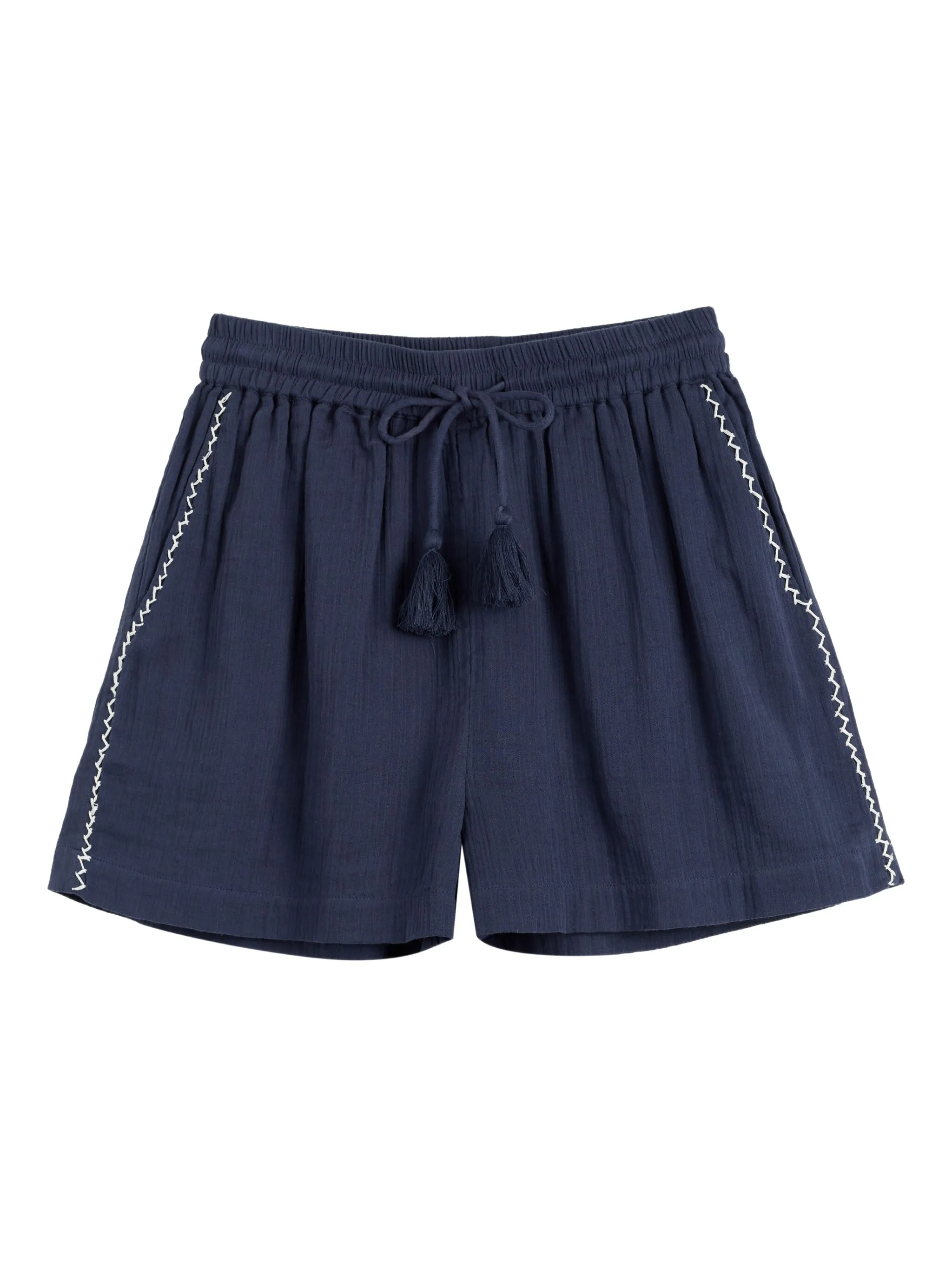 Шорты с кулиской и вышивкой Chinti & Parker, синий
Шорты с кулиской и вышивкой Chinti & Parker, синий