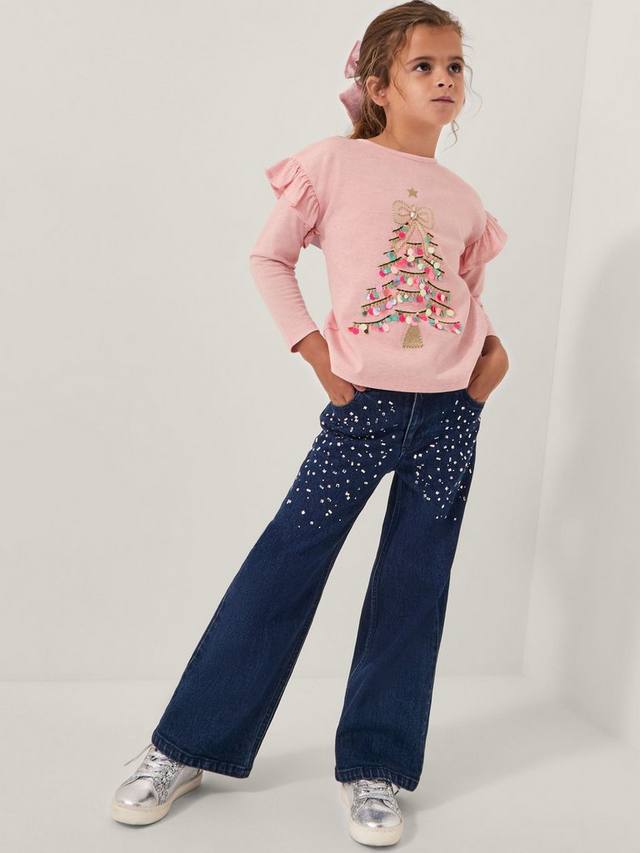 Детская хлопковая футболка с пайетками в виде ёлки Monsoon, Pink
Детская хлопковая футболка с пайетками в виде ёлки Monsoon, Pink