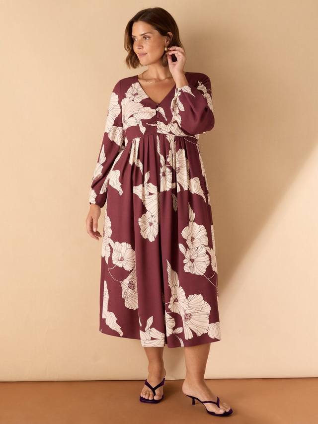 Платье-рубашка Curve Floral Midaxi Live Unlimited, Red
Платье-рубашка Curve Floral Midaxi Live Unlimited, Red