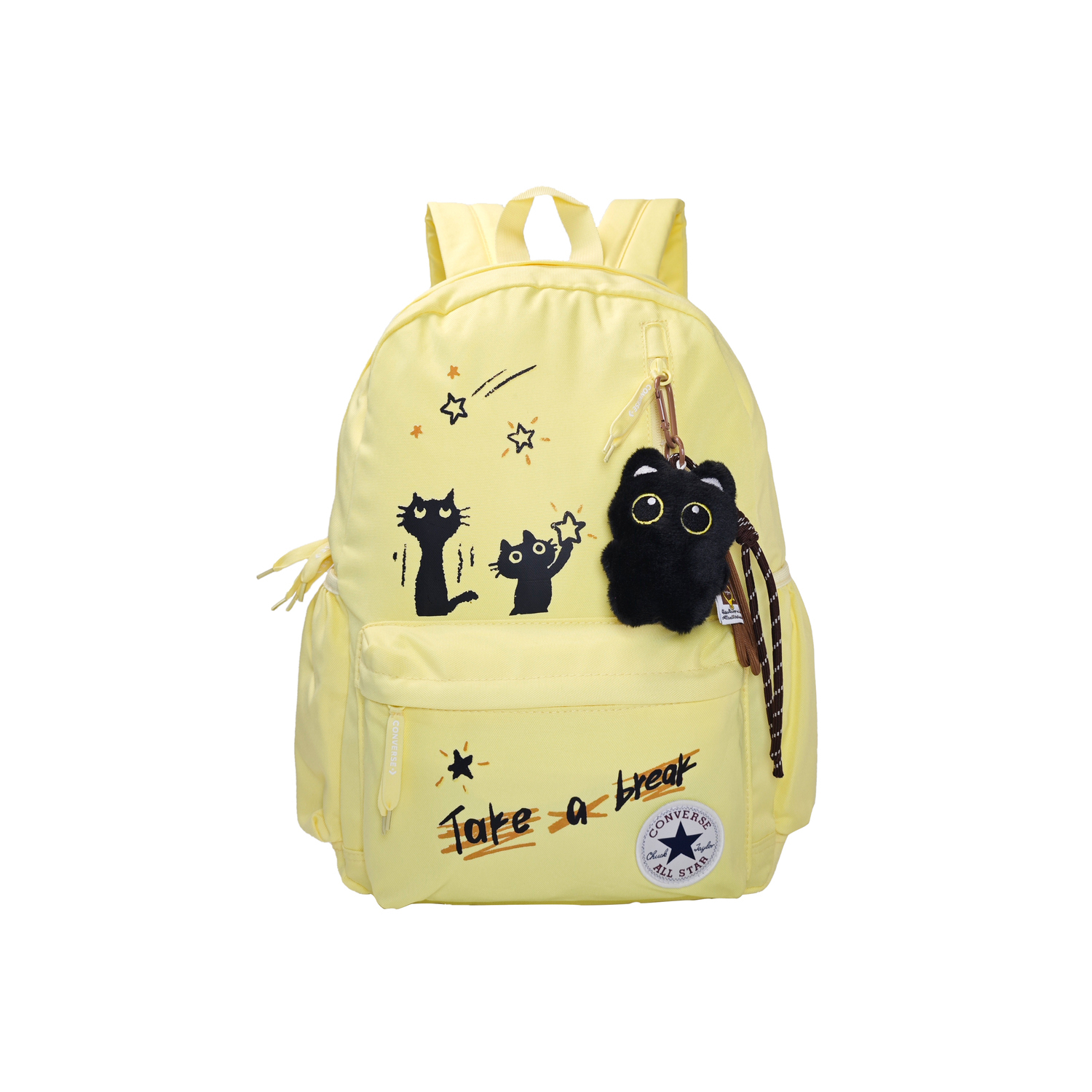 Converse Стильный рюкзак среднего размера унисекс с милым мультяшным дизайном и романтичным принтом домашнего питомца в нежном желтом цвете, Goose Egg Yellow 
Converse Стильный рюкзак среднего размера унисекс с милым мультяшным дизайном и романтичным принтом домашнего питомца в нежном желтом цвете, Goose Egg Yellow