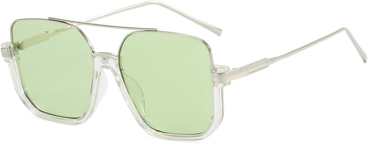 Большие солнцезащитные очки для женщин, уникальные модные коричневые солнцезащитные очки для мужчин, очки в стиле панк с защитой от УФ-излучения UV400, трендовые женские очки UV400 N45 mincl, Clear
Большие солнцезащитные очки для женщин, уникальные модные коричневые солнцезащитные очки для мужчин, очки в стиле панк с защитой от УФ-излучения UV400, трендовые женские очки UV400 N45 mincl, Clear