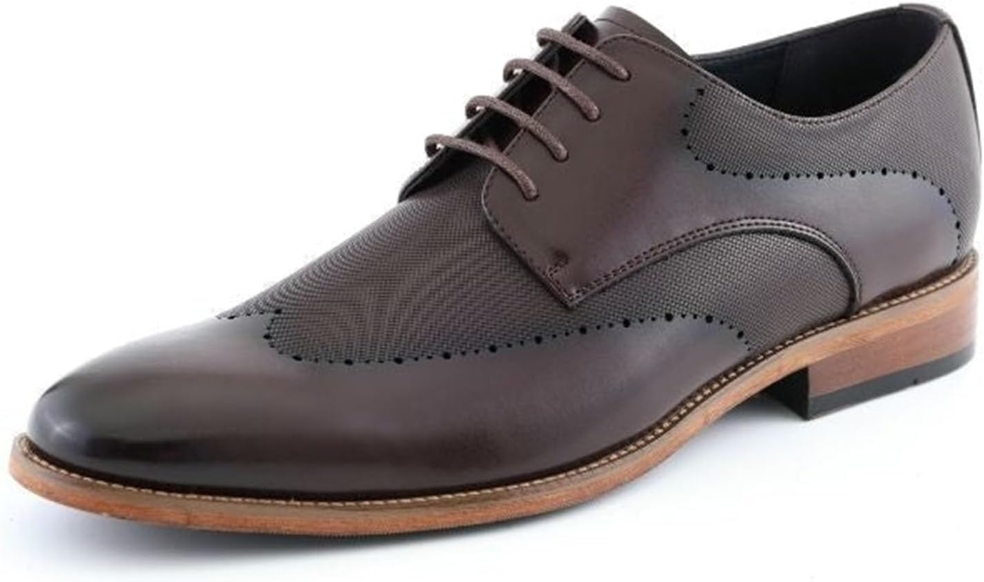 Мужские оксфорды Amali с текстурированным носком, мужские оксфорды из высококачественной искусственной кожи, универсальная официальная обувь для любого случая, Brown (Luke)
Мужские оксфорды Amali с текстурированным носком, мужские оксфорды из высококачественной искусственной кожи, универсальная официальная обувь для любого случая, Brown (Luke)