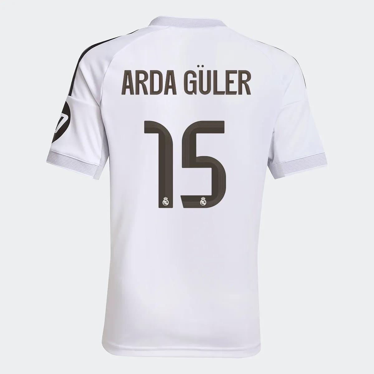 Детская футболка 1-й формы Real Madrid CF 2025-2026 Арда Гюлер 15 adidas, белый
Детская футболка 1-й формы Real Madrid CF 2025-2026 Арда Гюлер 15 adidas, белый