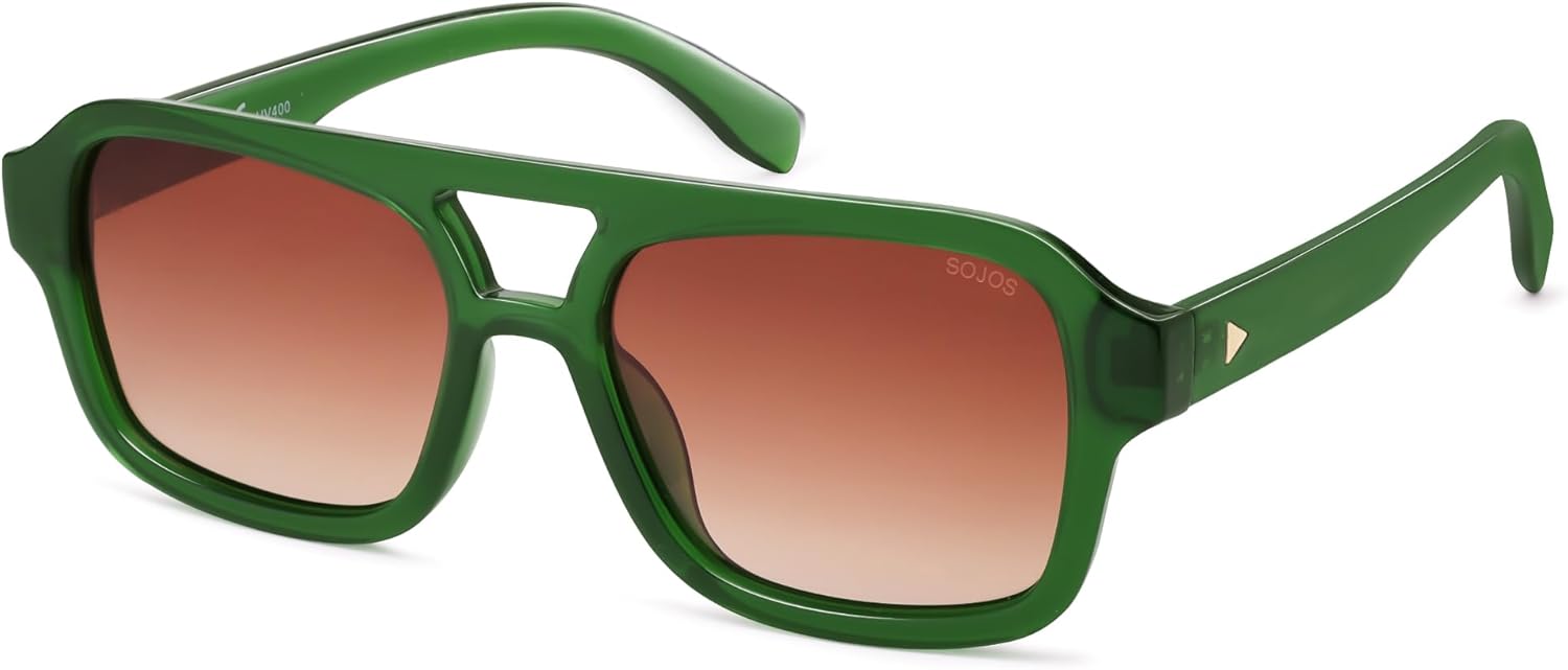 Солнцезащитные очки-авиаторы SOJOS в стиле ретро для женщин и мужчин, поляризованные, модные, квадратной формы, дизайнерские, в стиле 80-х и 90-х годов, модель SJ2342, Transparent Green
Солнцезащитные очки-авиаторы SOJOS в стиле ретро для женщин и мужчин, поляризованные, модные, квадратной формы, дизайнерские, в стиле 80-х и 90-х годов, модель SJ2342, Transparent Green