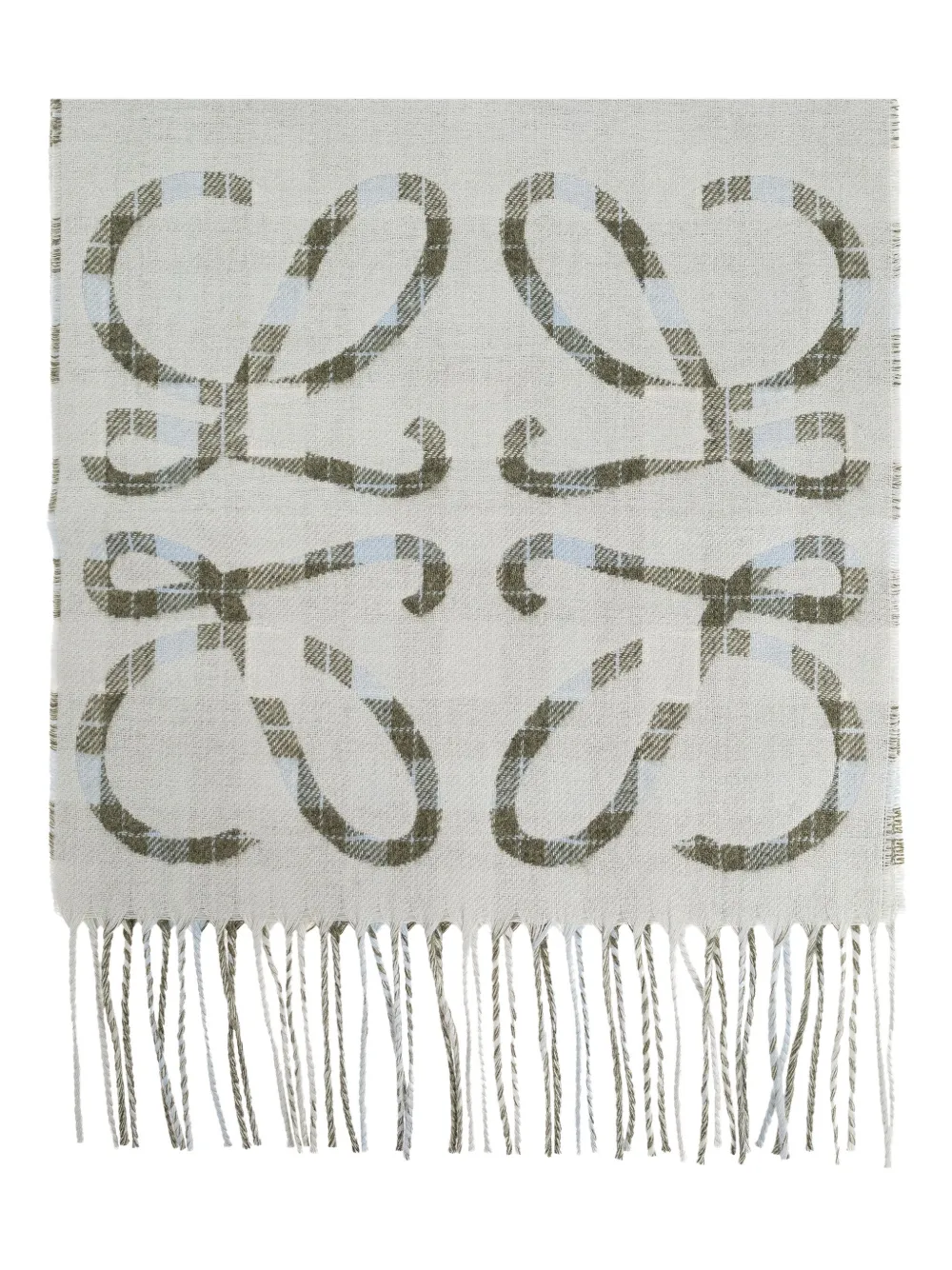 Шарф с узором Anagram LOEWE, серый
Шарф с узором Anagram LOEWE, серый