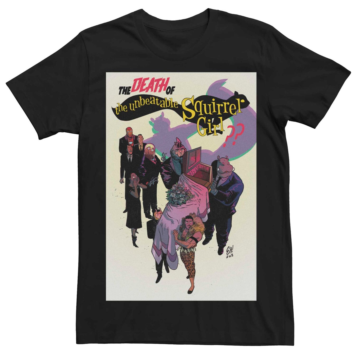 Мужская футболка с обложкой комиксов Marvel's The Death Of The Unbeatable Squirrel Girl Licensed Character
Мужская футболка с обложкой комиксов Marvel's The Death Of The Unbeatable Squirrel Girl Licensed Character
