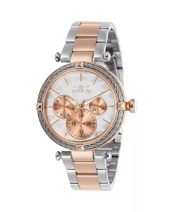 Женские кварцевые часы 28962 с тремя стрелками и белым циферблатом Invicta, silver
Женские кварцевые часы 28962 с тремя стрелками и белым циферблатом Invicta, silver