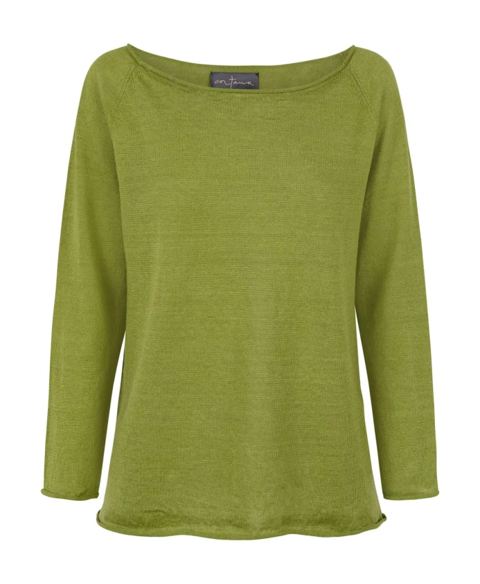 Ринен, зеленый льняной вязаный свитер Cortana, зеленый
Ринен, зеленый льняной вязаный свитер Cortana, зеленый