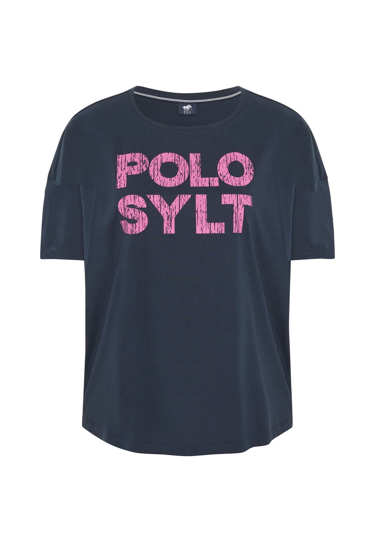 Футболка с пигментным принтом в виде этикетки POLO SYLT, цвет 19-4010 Total Eclipse
Футболка с пигментным принтом в виде этикетки POLO SYLT, цвет 19-4010 Total Eclipse