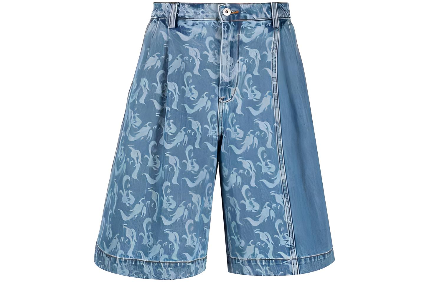 Джинсовые шорты с принтом Feng Chen Wang, светло-голубой
Джинсовые шорты с принтом Feng Chen Wang, светло-голубой