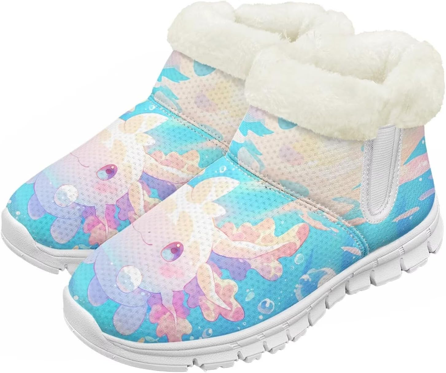 Детские зимние сапоги для девочек, водонепроницаемые, противоскользящие, для холодной погоды, с искусственным мехом, походные ботинки Goronwyfloyd, Sea Axolotl
Детские зимние сапоги для девочек, водонепроницаемые, противоскользящие, для холодной погоды, с искусственным мехом, походные ботинки Goronwyfloyd, Sea Axolotl