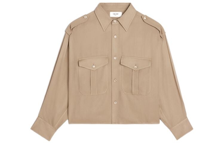 Рубашка женская Celine, коричневый 
Рубашка женская Celine, коричневый