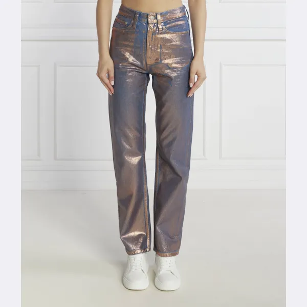 Джинсы прямого кроя с высокой посадкой высокая талия Calvin Klein, металлический
Джинсы прямого кроя с высокой посадкой высокая талия Calvin Klein, металлический