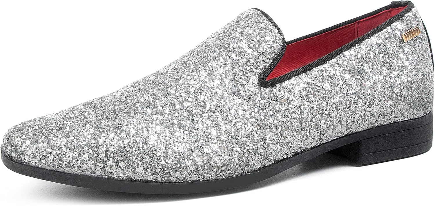 Мужские лоферы UUBARIS для костюма и смокинга, обувь без шнурков, Glitter Silver
Мужские лоферы UUBARIS для костюма и смокинга, обувь без шнурков, Glitter Silver