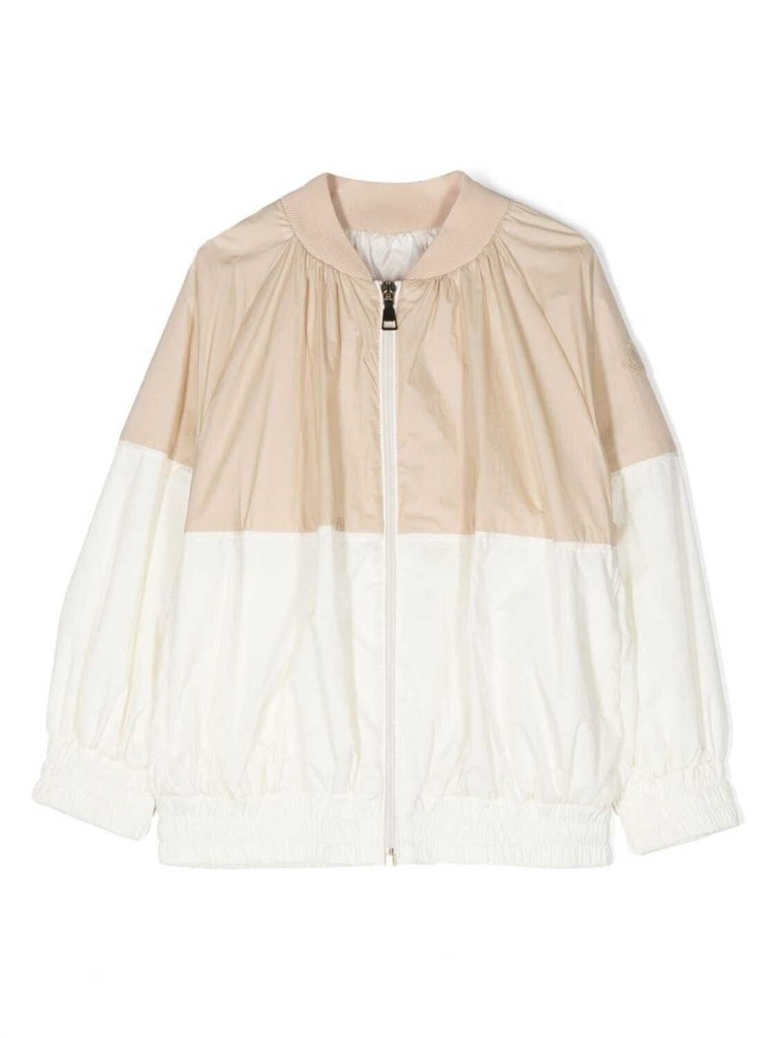Moncler Enfant бомбер в двух тонах, нейтральный цвет
Moncler Enfant бомбер в двух тонах, нейтральный цвет