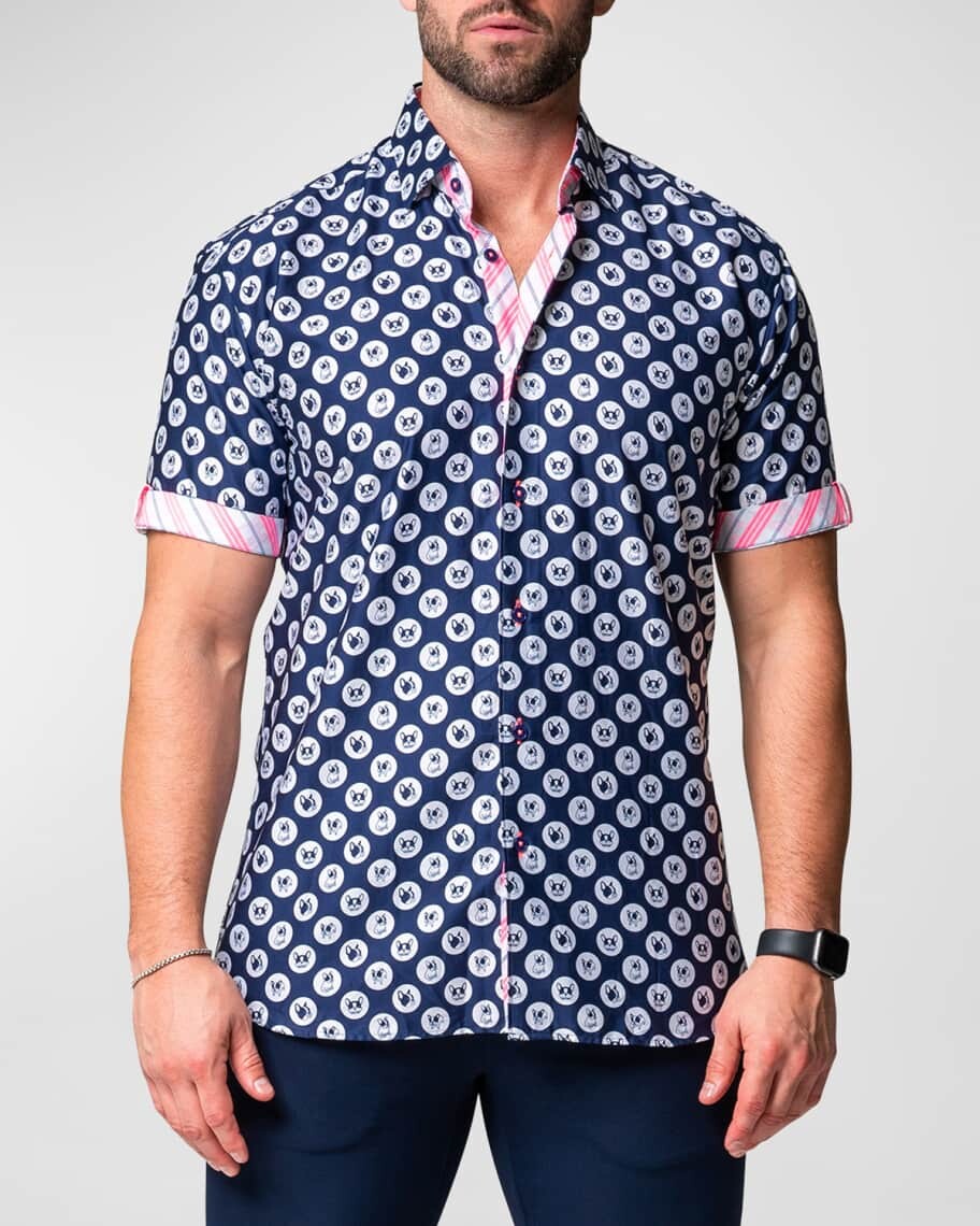 Мужская спортивная рубашка Galileo Dog в горошек Maceoo
Мужская спортивная рубашка Galileo Dog в горошек Maceoo