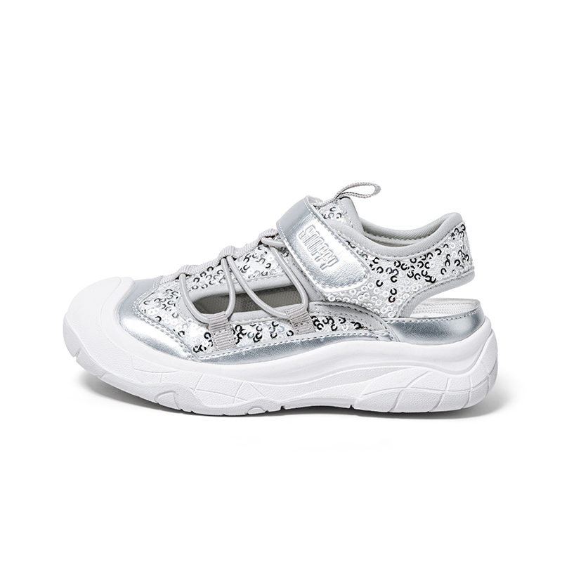 Коллекция мерцающей обуви. Нескользящие износостойкие низкие детские сандалии. Snoffy, серебряный
Коллекция мерцающей обуви. Нескользящие износостойкие низкие детские сандалии. Snoffy, серебряный