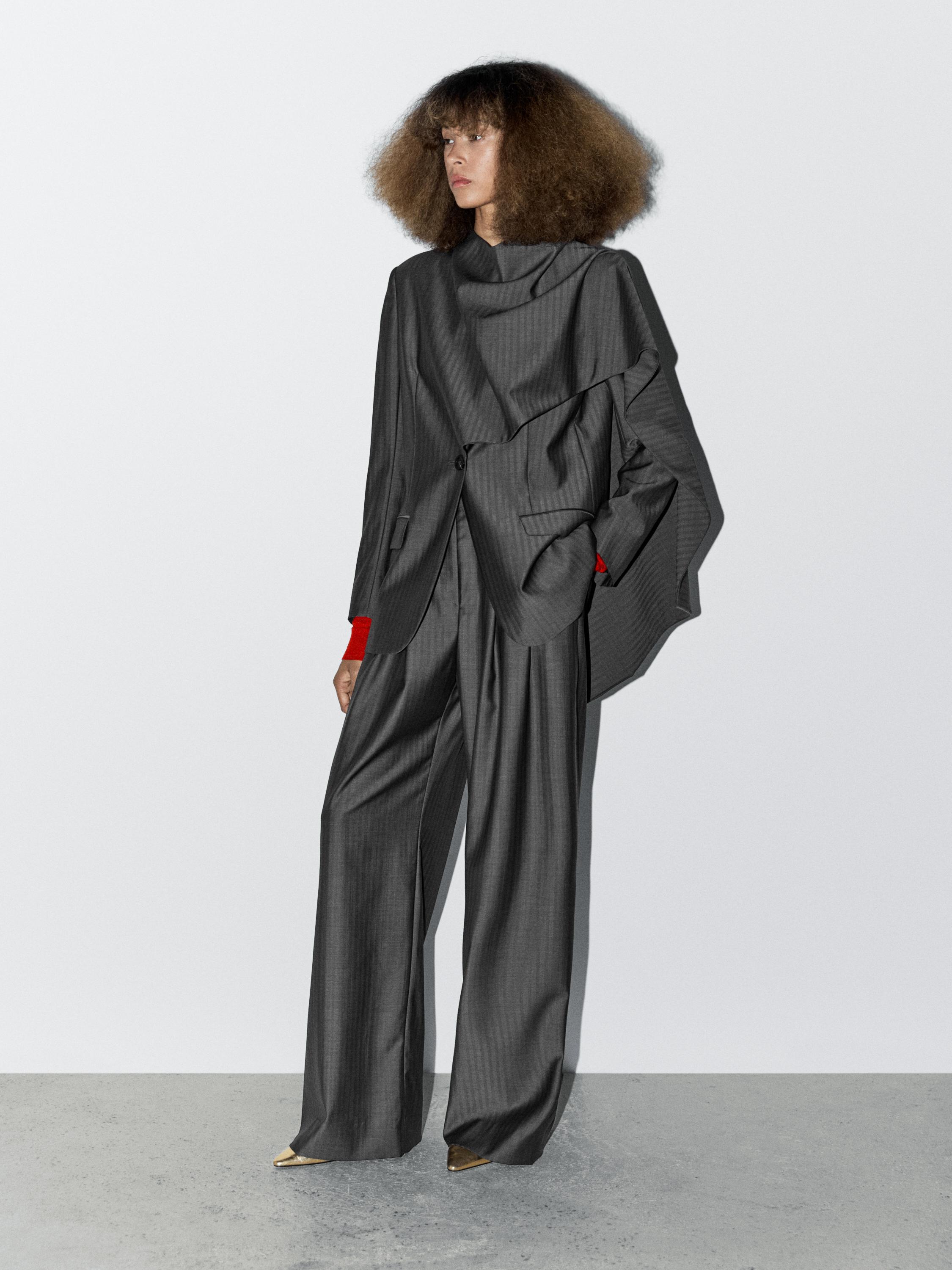 Брюки с вытачками из 100% шерсти - студия Massimo Dutti, серый
Брюки с вытачками из 100% шерсти - студия Massimo Dutti, серый