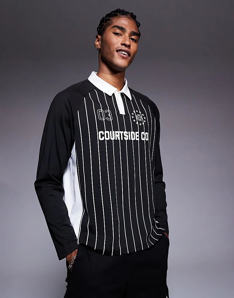 Спортивный топ Courtside с длинными рукавами и вставкой из логотипа, черный цвет
Спортивный топ Courtside с длинными рукавами и вставкой из логотипа, черный цвет