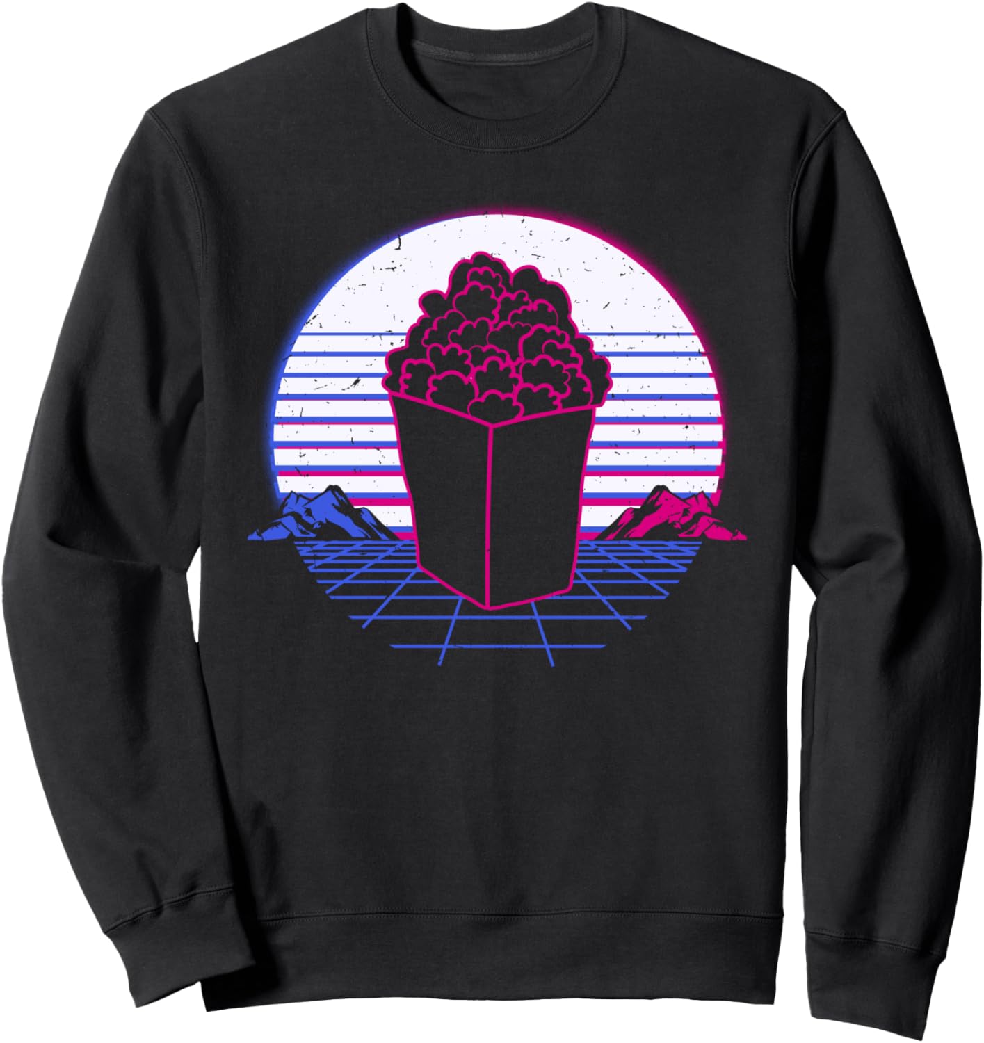 Ретро-винтажная толстовка с принтом из серии фильмов про попкорн Retrowave Synthwave Vaporwave Pizza, черный
Ретро-винтажная толстовка с принтом из серии фильмов про попкорн Retrowave Synthwave Vaporwave Pizza, черный