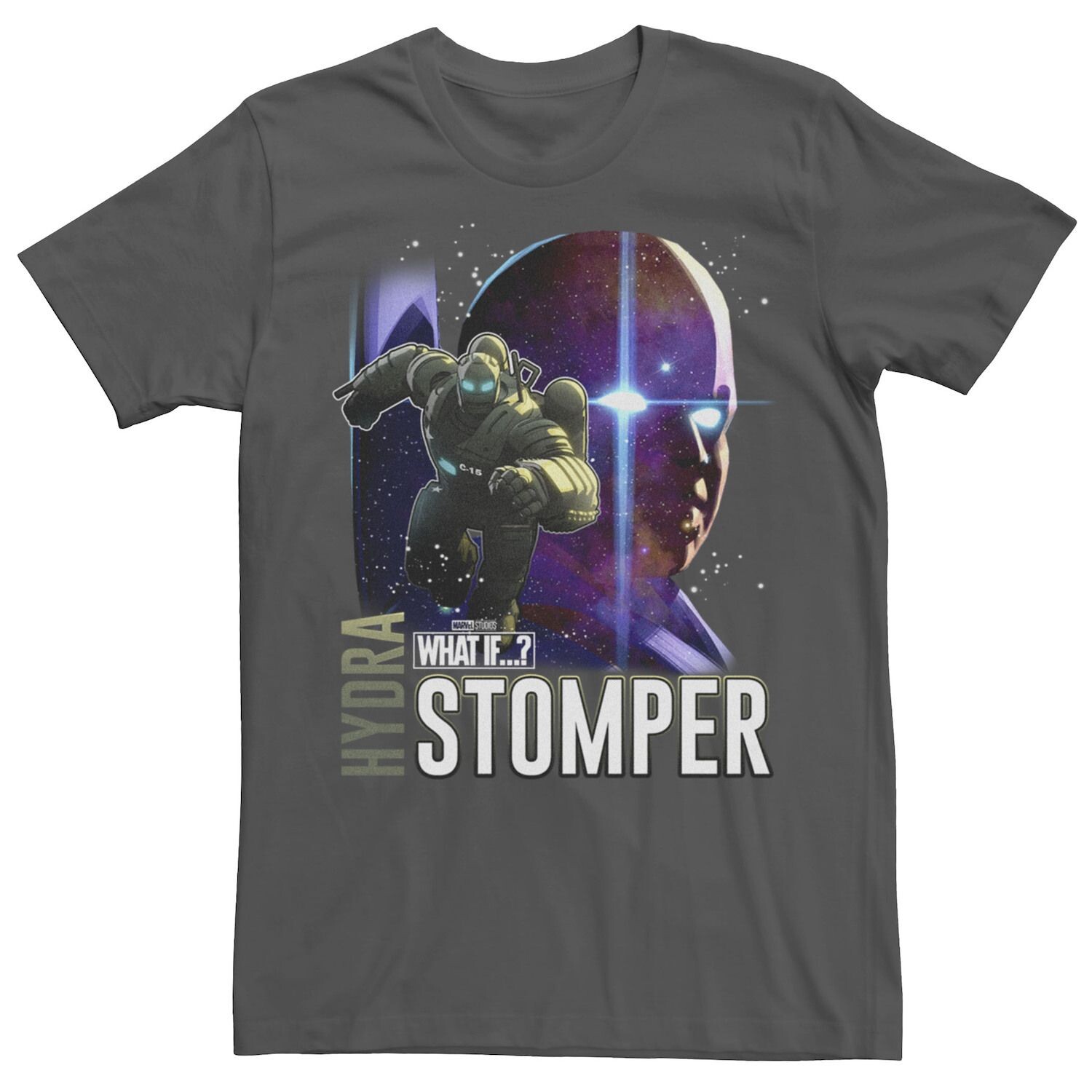 Мужская футболка с плакатом Marvel What If Hydrastomper и Watcher Licensed Character
Мужская футболка с плакатом Marvel What If Hydrastomper и Watcher Licensed Character