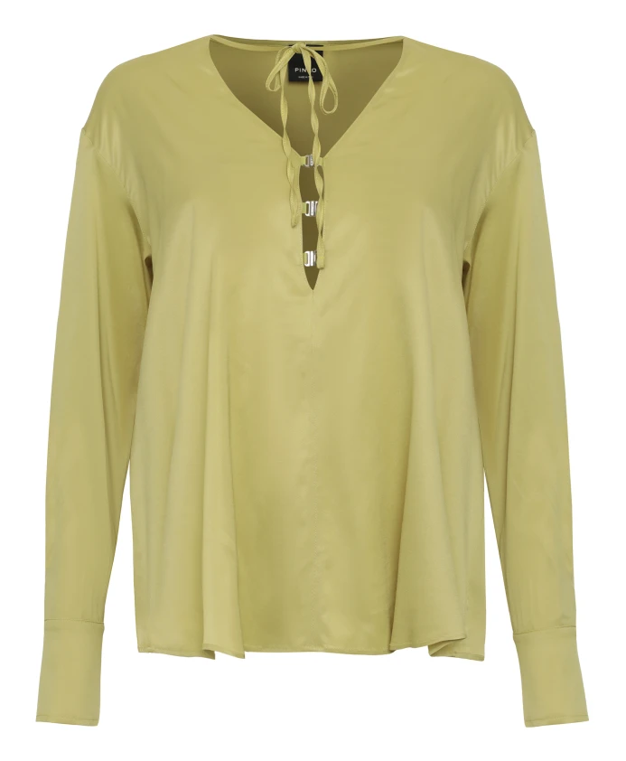 Блузка из вискозы Pinko, зеленый
Блузка из вискозы Pinko, зеленый