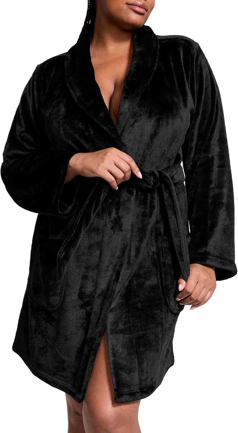 Короткий уютный халат Victoria's Secret, халаты для женщин (XS-XXL), Black
Короткий уютный халат Victoria's Secret, халаты для женщин (XS-XXL), Black