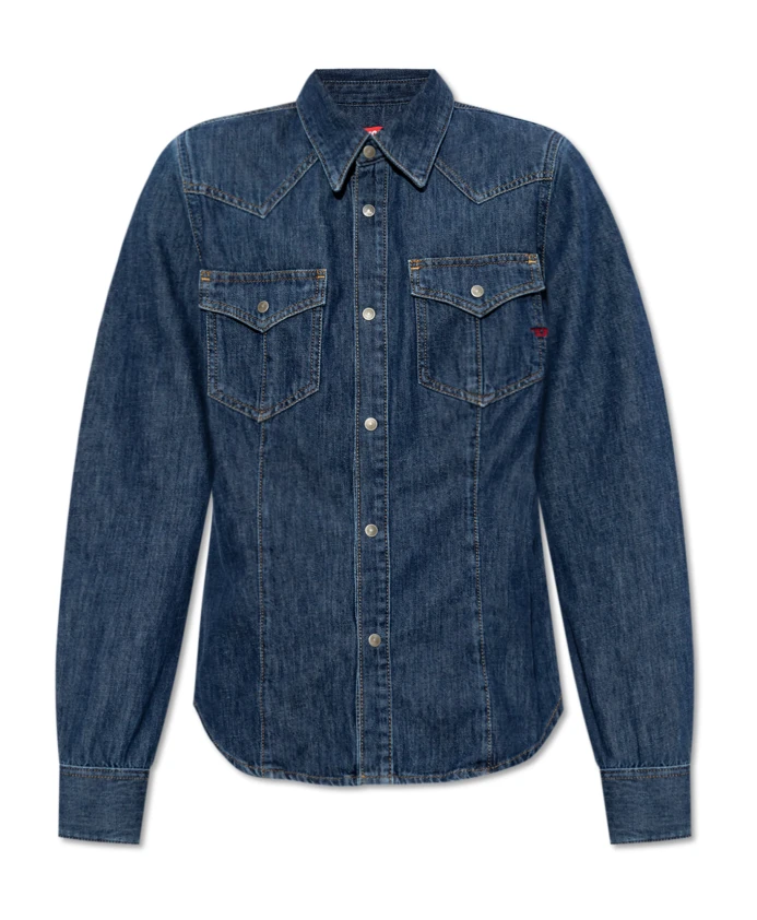 Джинсовая рубашка с де-волнами Diesel, синий
Джинсовая рубашка с де-волнами Diesel, синий