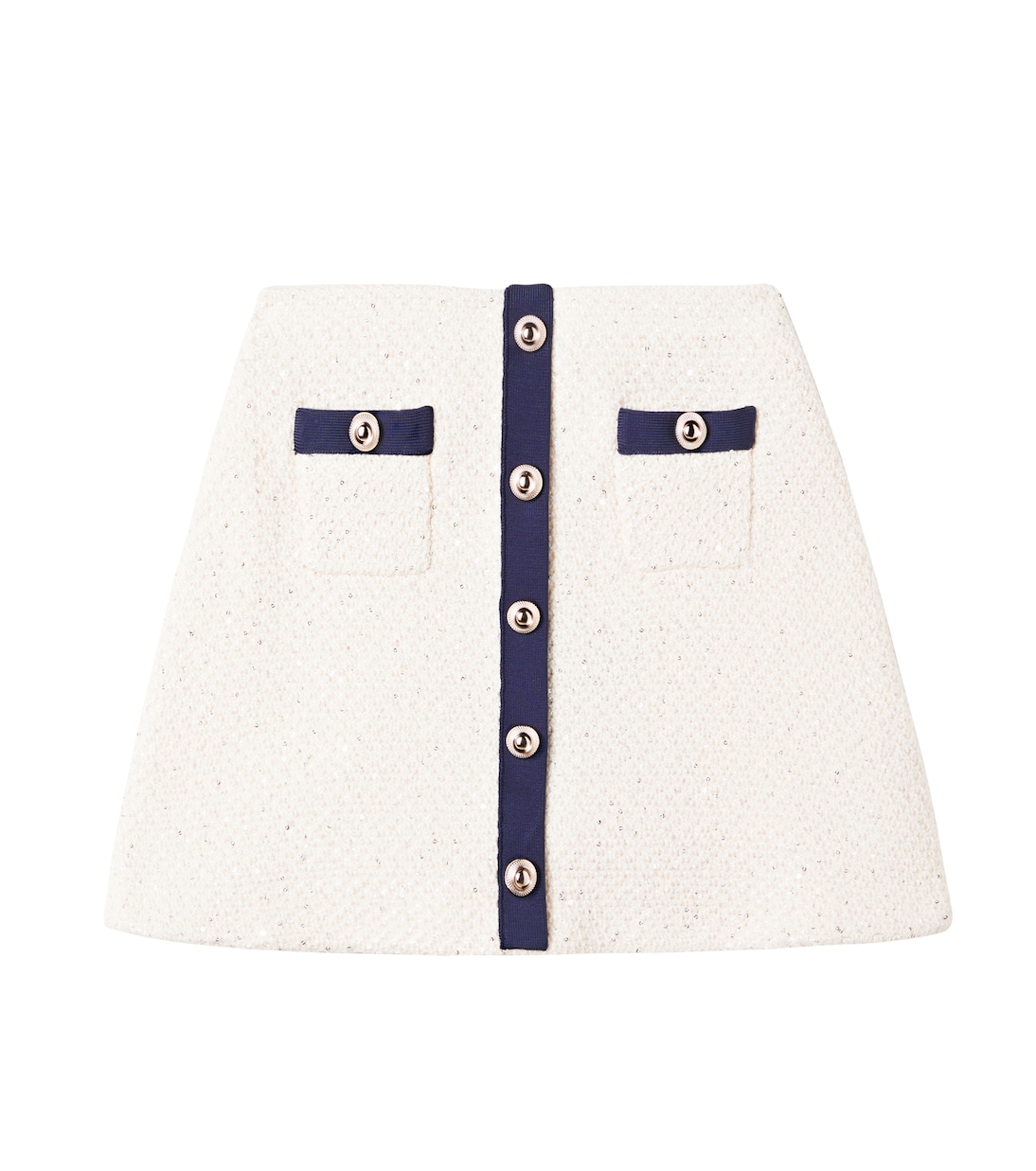 Юбка из твида с пайетками Self-Portrait Kids, кремовый
Юбка из твида с пайетками Self-Portrait Kids, кремовый