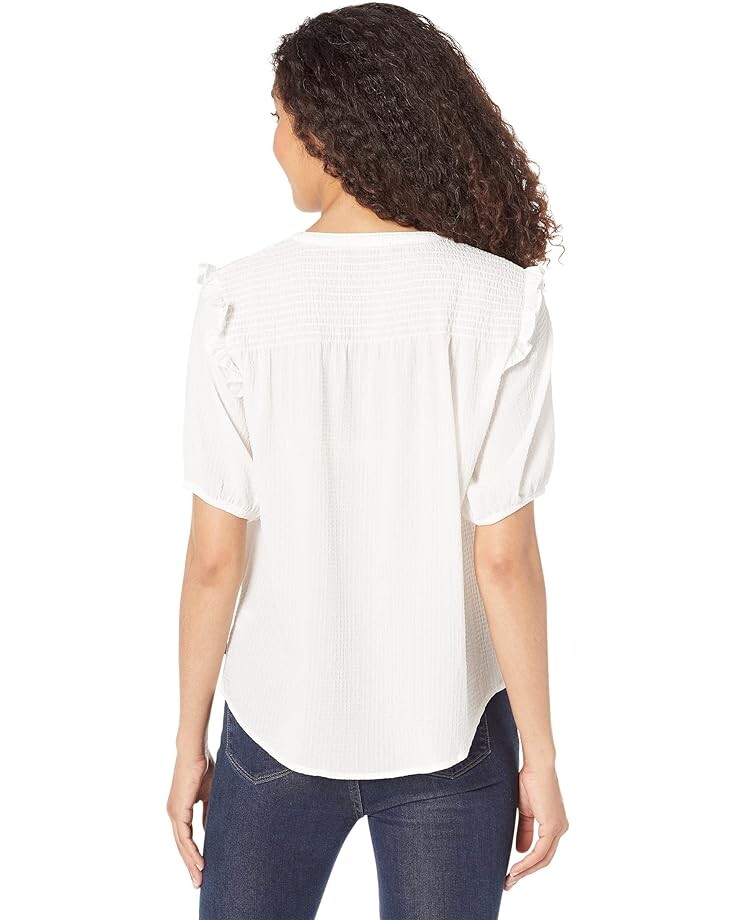 Топ Tommy Hilfiger Short Sleeve Smock Yoke Top, слоновая кость
Топ Tommy Hilfiger Short Sleeve Smock Yoke Top, слоновая кость