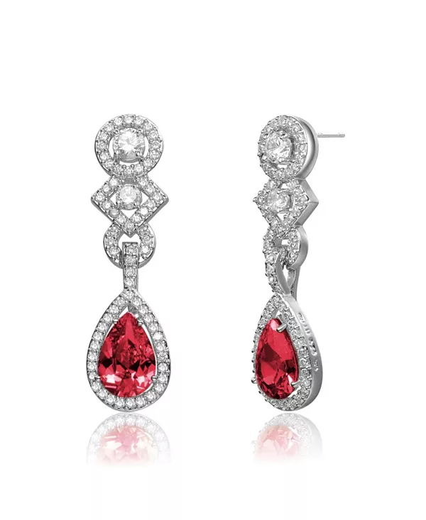 Серьги-Подвески из стерлингового серебра с зелеными и прозрачными кубическими цирконами Genevive, red
Серьги-Подвески из стерлингового серебра с зелеными и прозрачными кубическими цирконами Genevive, red