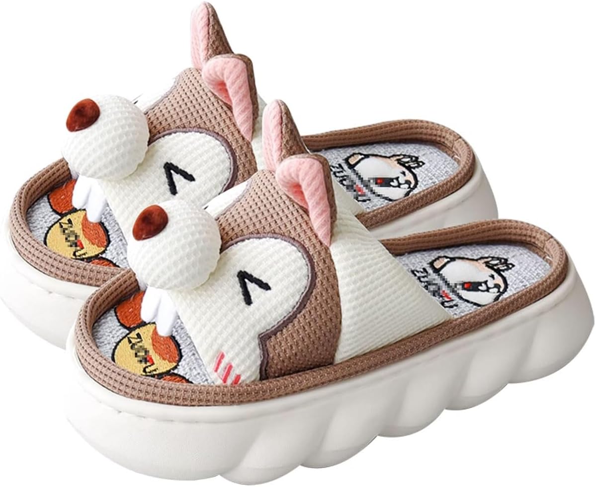 JITEM Тапочки с толстой подошвой, удобные льняные тапочки, милые с белкой, домашние нескользящие тапочки для женщин и мужчин, на все сезоны, обувь для дома, забавный подарок, 36-37 Brown
JITEM Тапочки с толстой подошвой, удобные льняные тапочки, милые с белкой, домашние нескользящие тапочки для женщин и мужчин, на все сезоны, обувь для дома, забавный подарок, 36-37 Brown