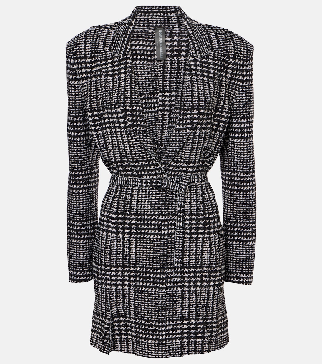 Мини-платье в клетку с поясом Norma Kamali, Glen Plaid
Мини-платье в клетку с поясом Norma Kamali, Glen Plaid