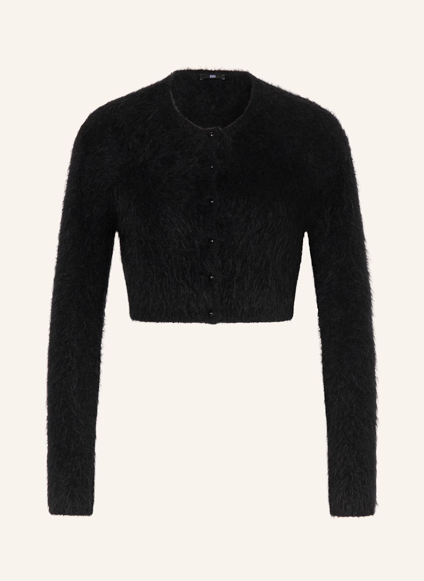 Укороченный кардиган из альпаки Riani, черный 
Укороченный кардиган из альпаки Riani, черный