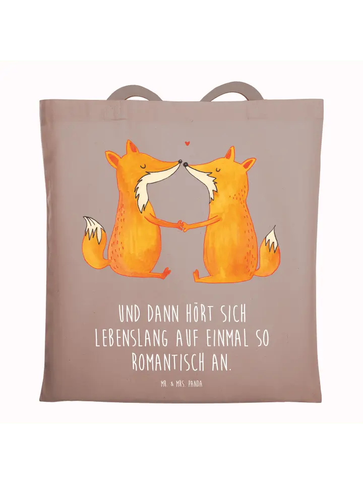 Сумка для переноски Mr & Mrs Panda Füchse Liebe, пастельно-коричневый
Сумка для переноски Mr & Mrs Panda Füchse Liebe, пастельно-коричневый