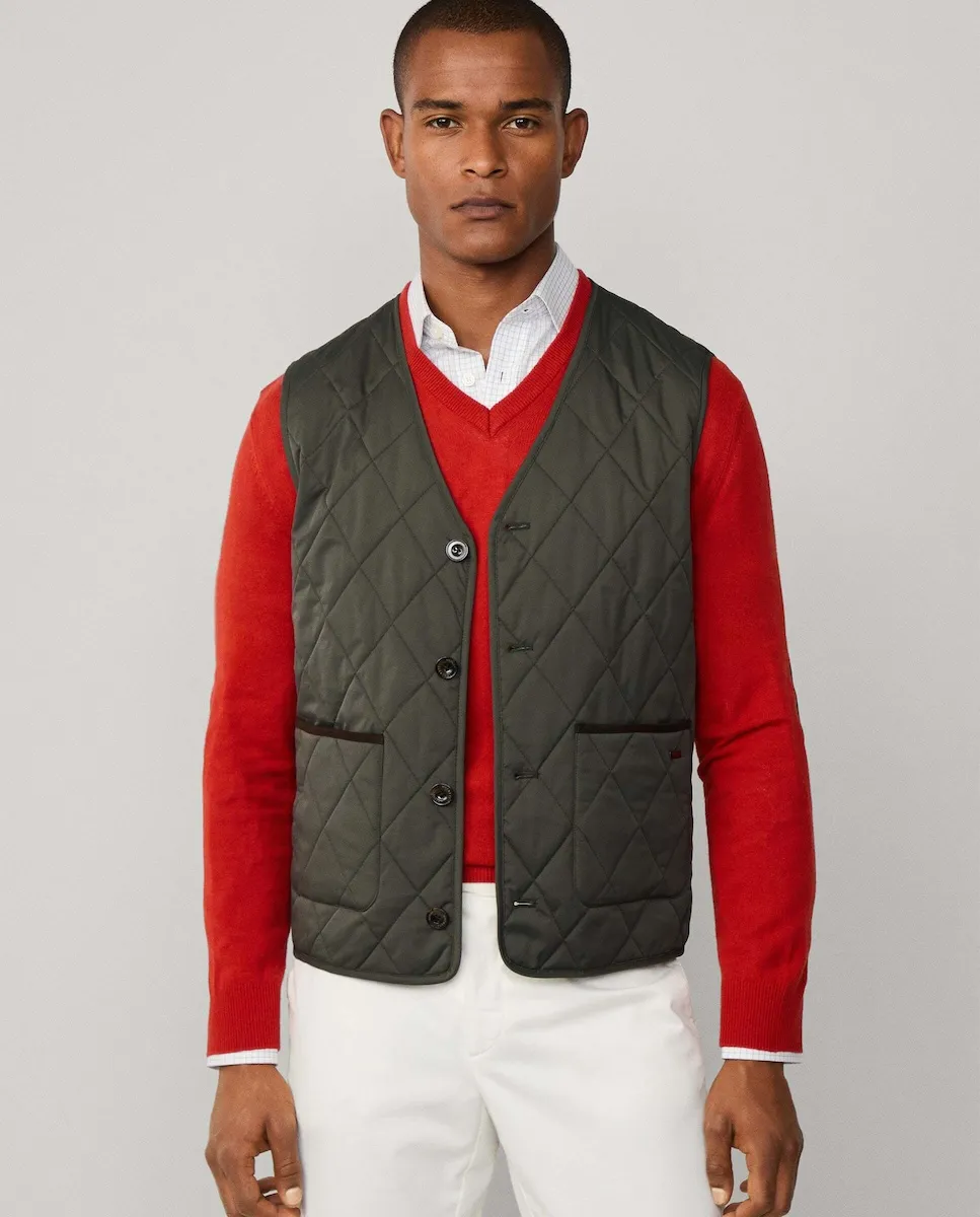 Мужской ультралегкий стеганый жилет Paddock Hackett, темно-зеленый
Мужской ультралегкий стеганый жилет Paddock Hackett, темно-зеленый