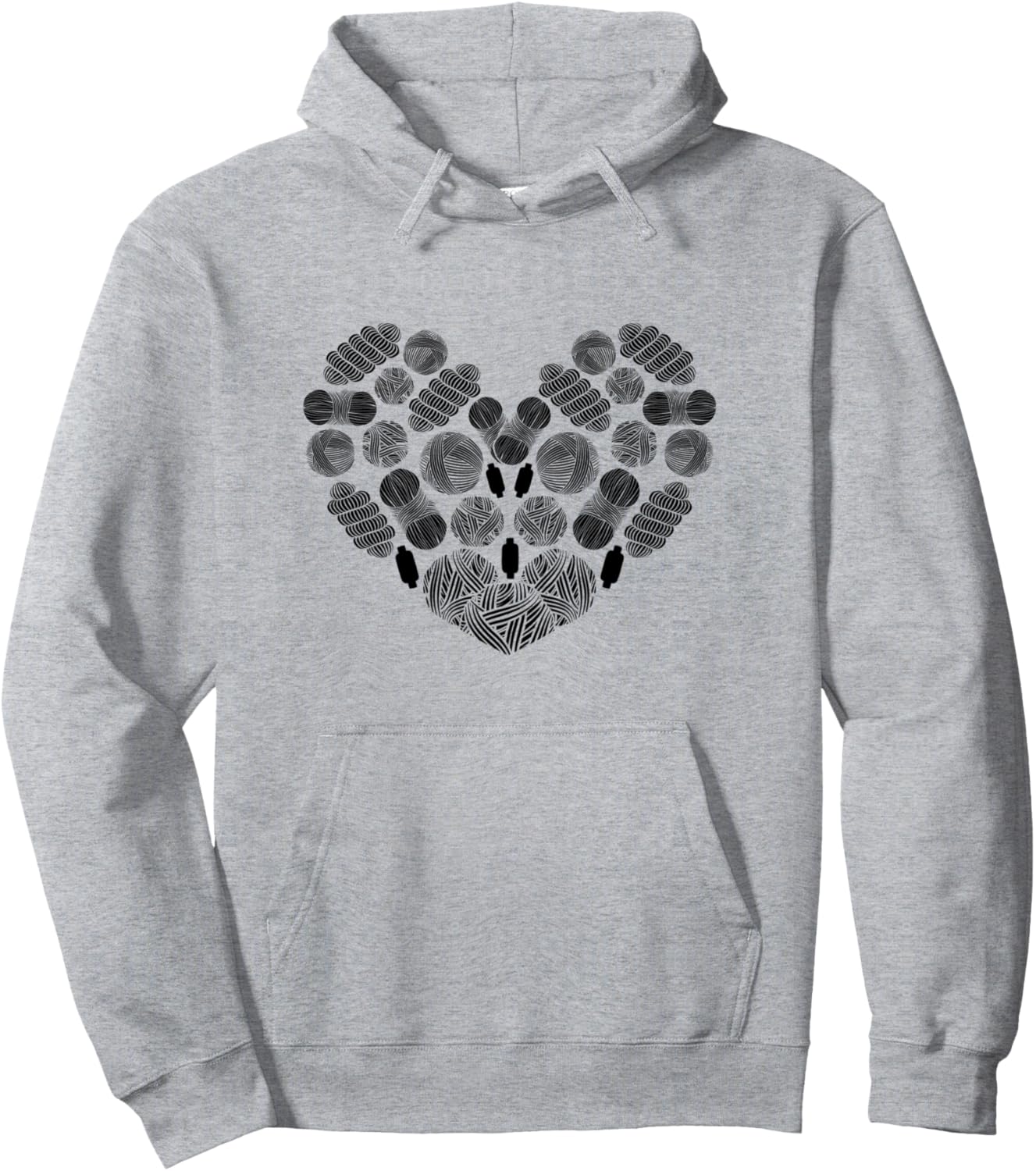 Вязаное крючком сердечко и клубок пряжи. Толстовка Crocheting Crochet Lover, серый
Вязаное крючком сердечко и клубок пряжи. Толстовка Crocheting Crochet Lover, серый