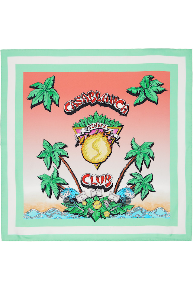 Шелковый шарф среднего размера Tennis club Casablanca, мультиколор
Шелковый шарф среднего размера Tennis club Casablanca, мультиколор